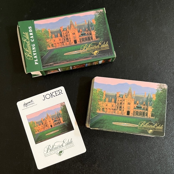 Biltmore Estate, Asheville, NC Playing Cards in Original Box Complete Like New - Picture 3 of 7